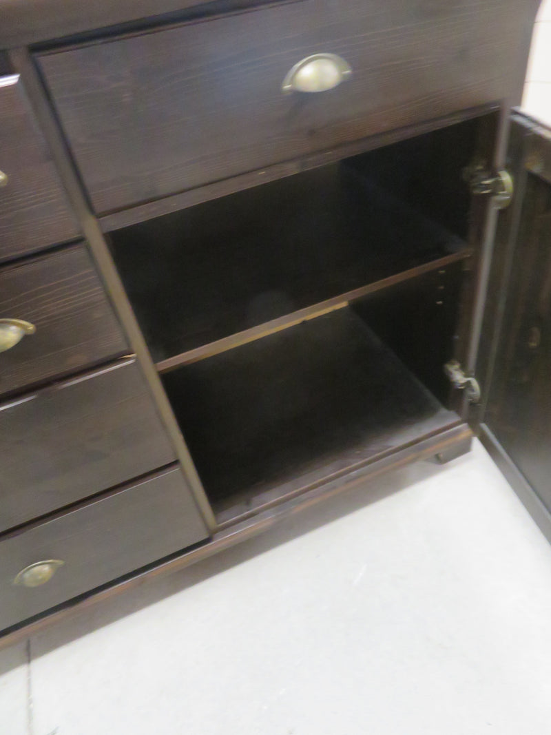 65"W Wooden Sideboard With 11-Drawers In different Size