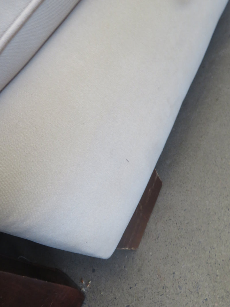 67"W 2-Seater Comfy Sofa With White Fabric
