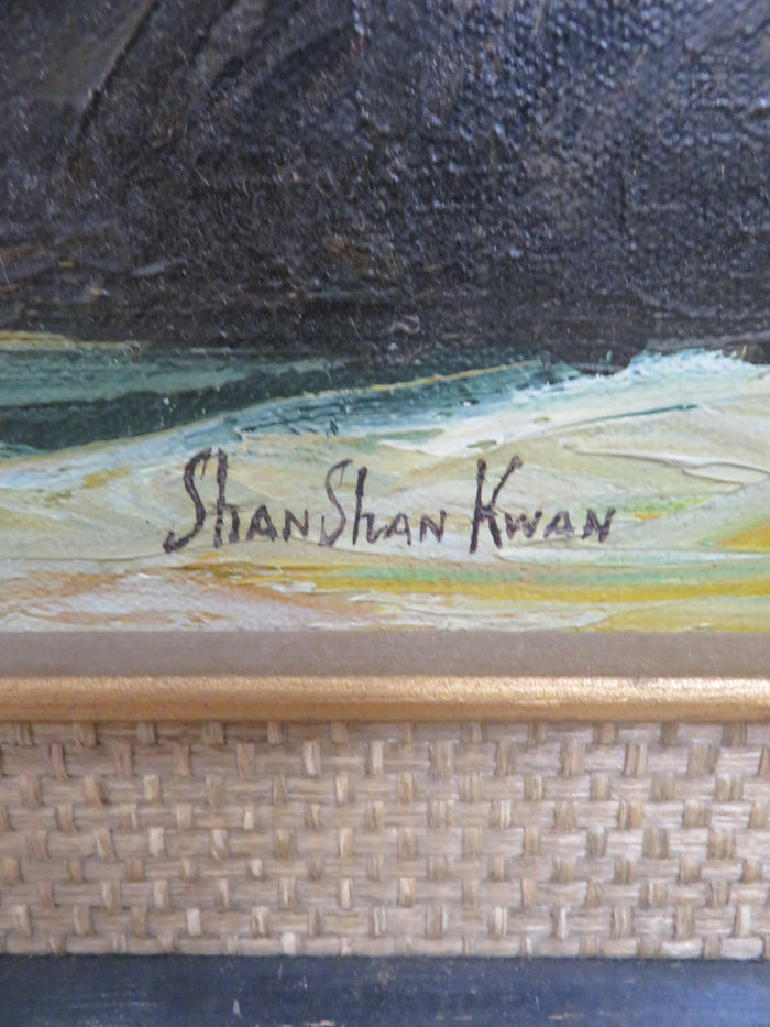 28"W "Crashing Waves" - Oil on Canvas - Framed