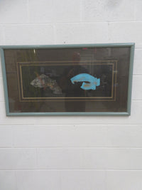 40"W Modern Relief Art - Framed