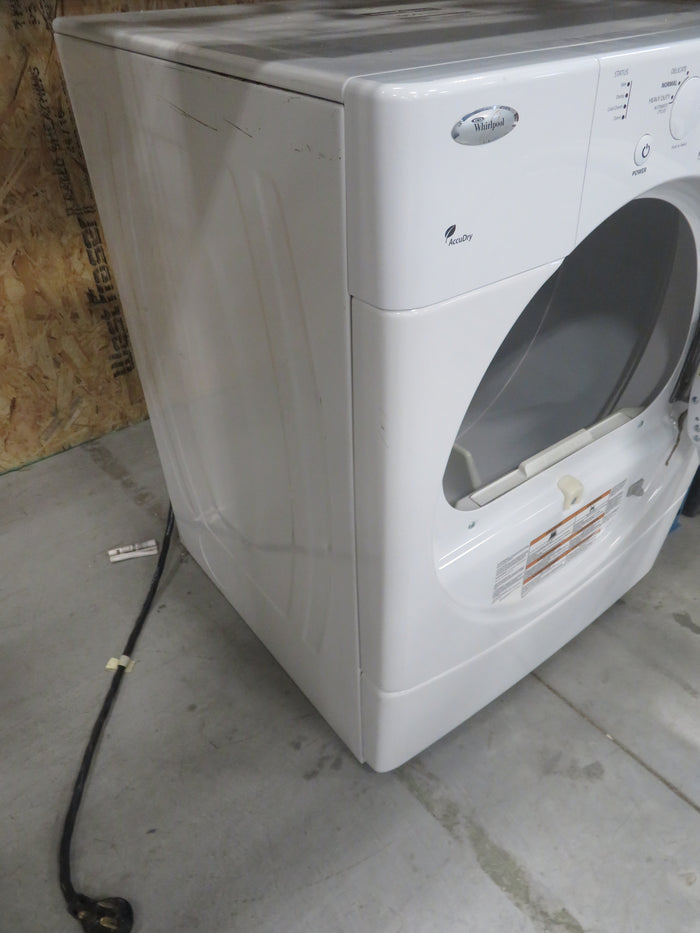 27"W Electric Front Load Dryer in White