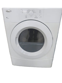 27"W Electric Front Load Dryer in White