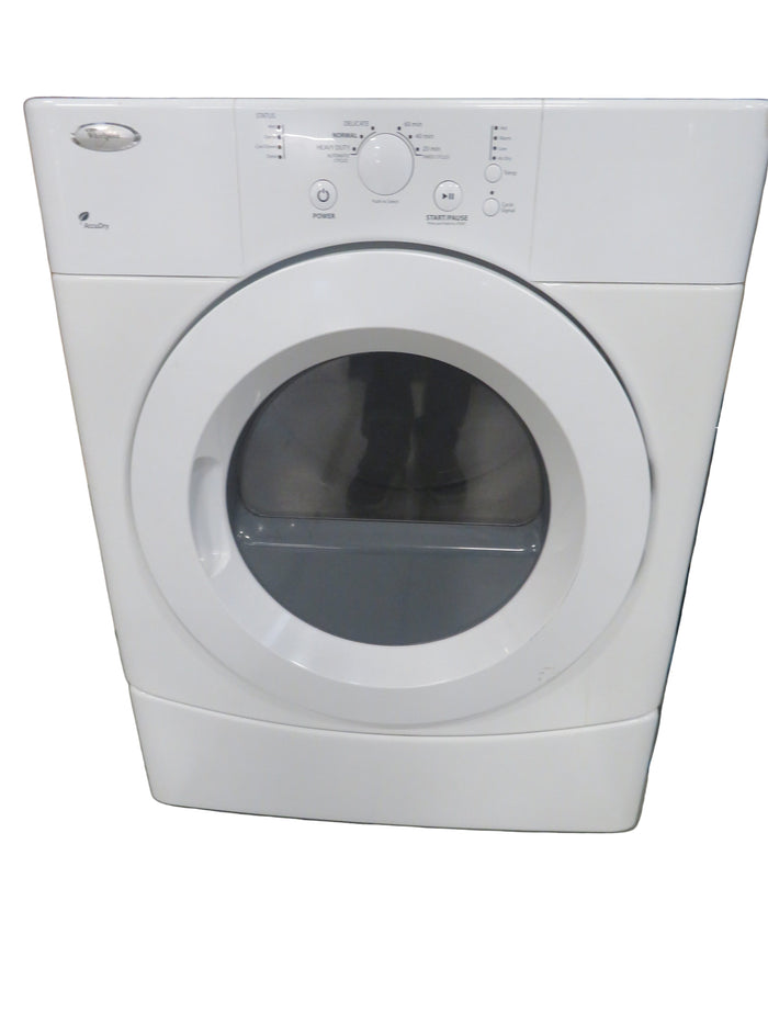 27"W Electric Front Load Dryer in White