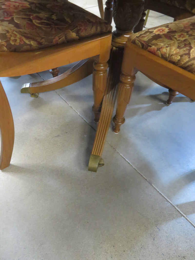 Dining Table With 6 Chairs and Single Leaf