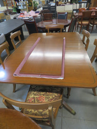Dining Table With 6 Chairs and Single Leaf