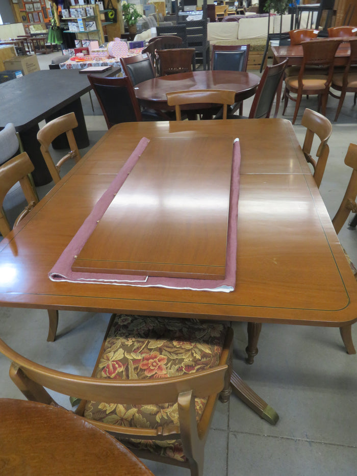 Dining Table With 6 Chairs and Single Leaf