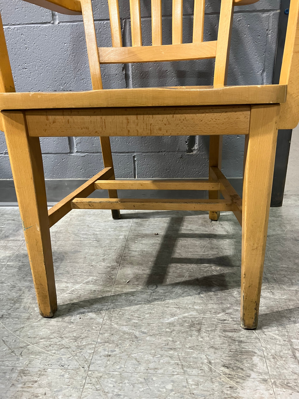 Wood Chair with Armrest