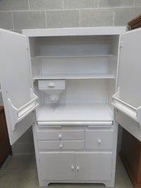 34.5"W 1-Piece Vintage Country Kitchen Cabinet