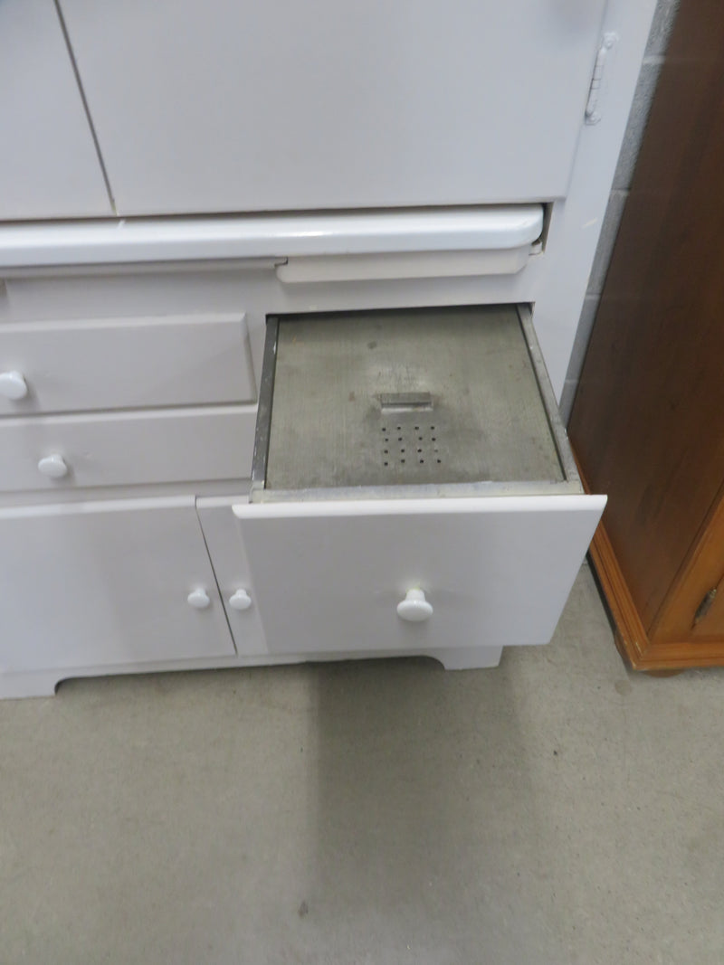 34.5"W 1-Piece Vintage Country Kitchen Cabinet