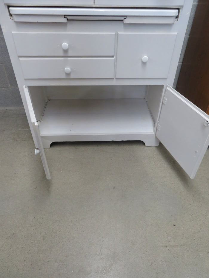 34.5"W 1-Piece Vintage Country Kitchen Cabinet
