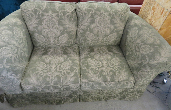 Greenish Floral Love-seat