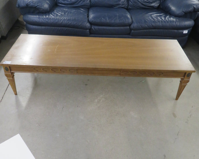 66"W Wooden Coffee Table