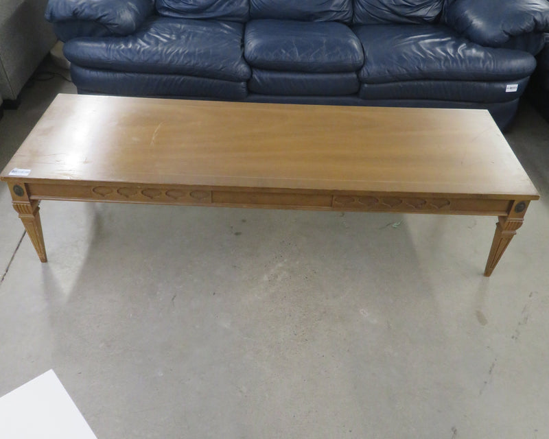 66"W Wooden Coffee Table