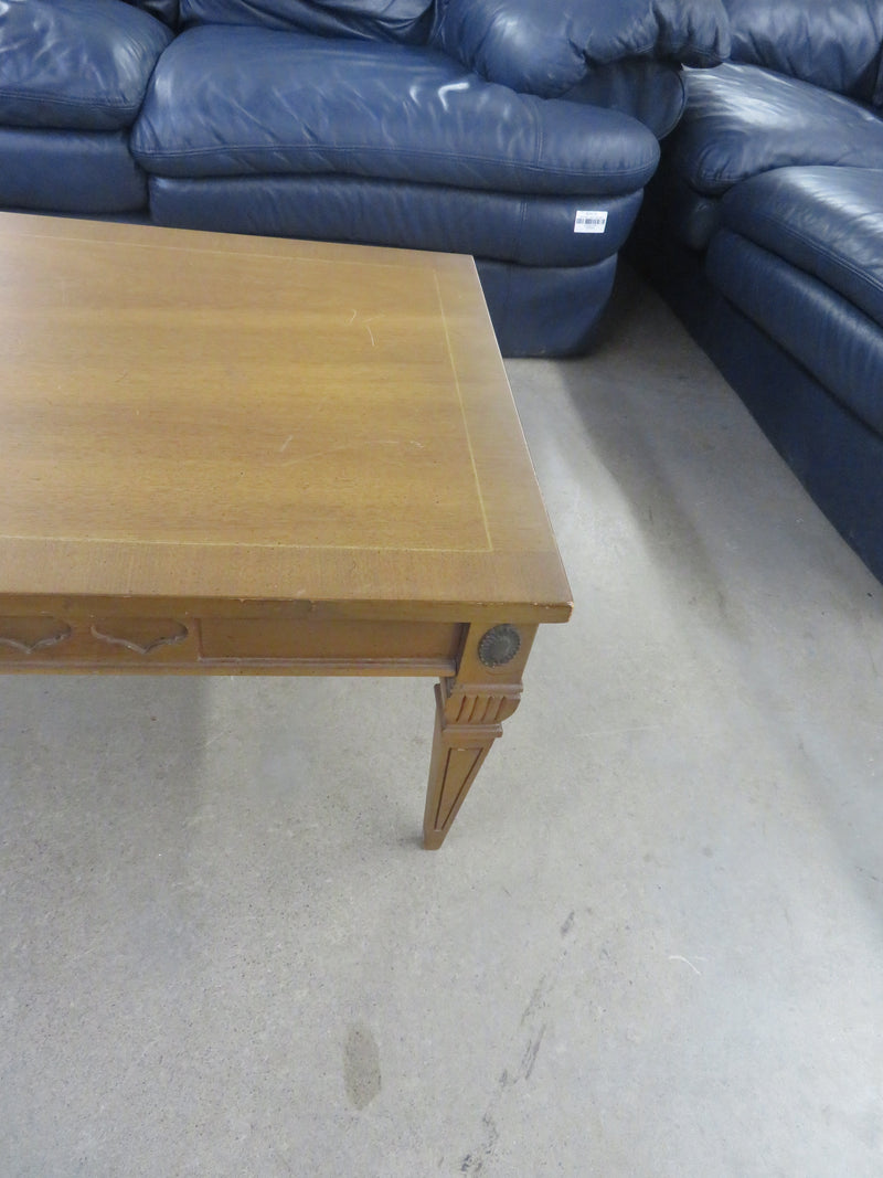 66"W Wooden Coffee Table