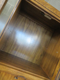 32"W Vintage Wood Display Hutch