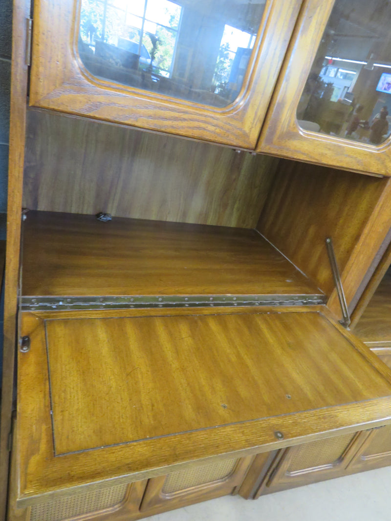 32"W Vintage Wood Display Hutch