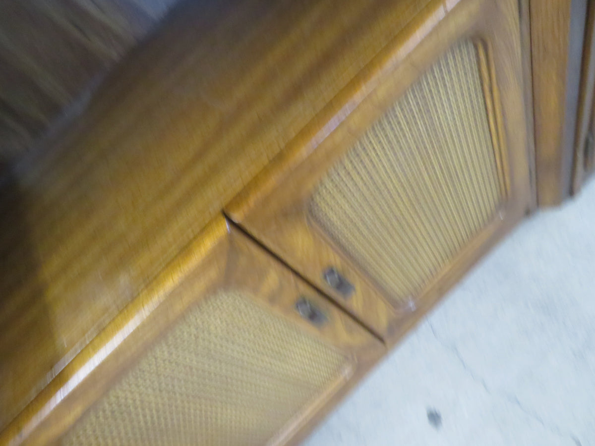 32"W Vintage Wood Display Hutch