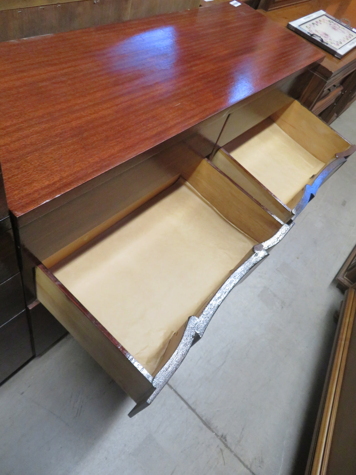54"W 8-Drawer Wooden Dresser