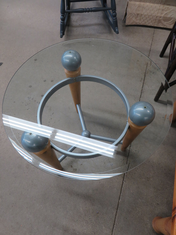 Glass Top Round Coffee Table