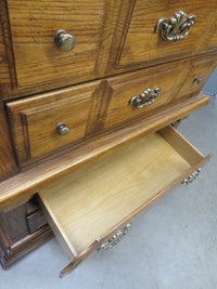 44"W Antique-Style Wooden Dresser