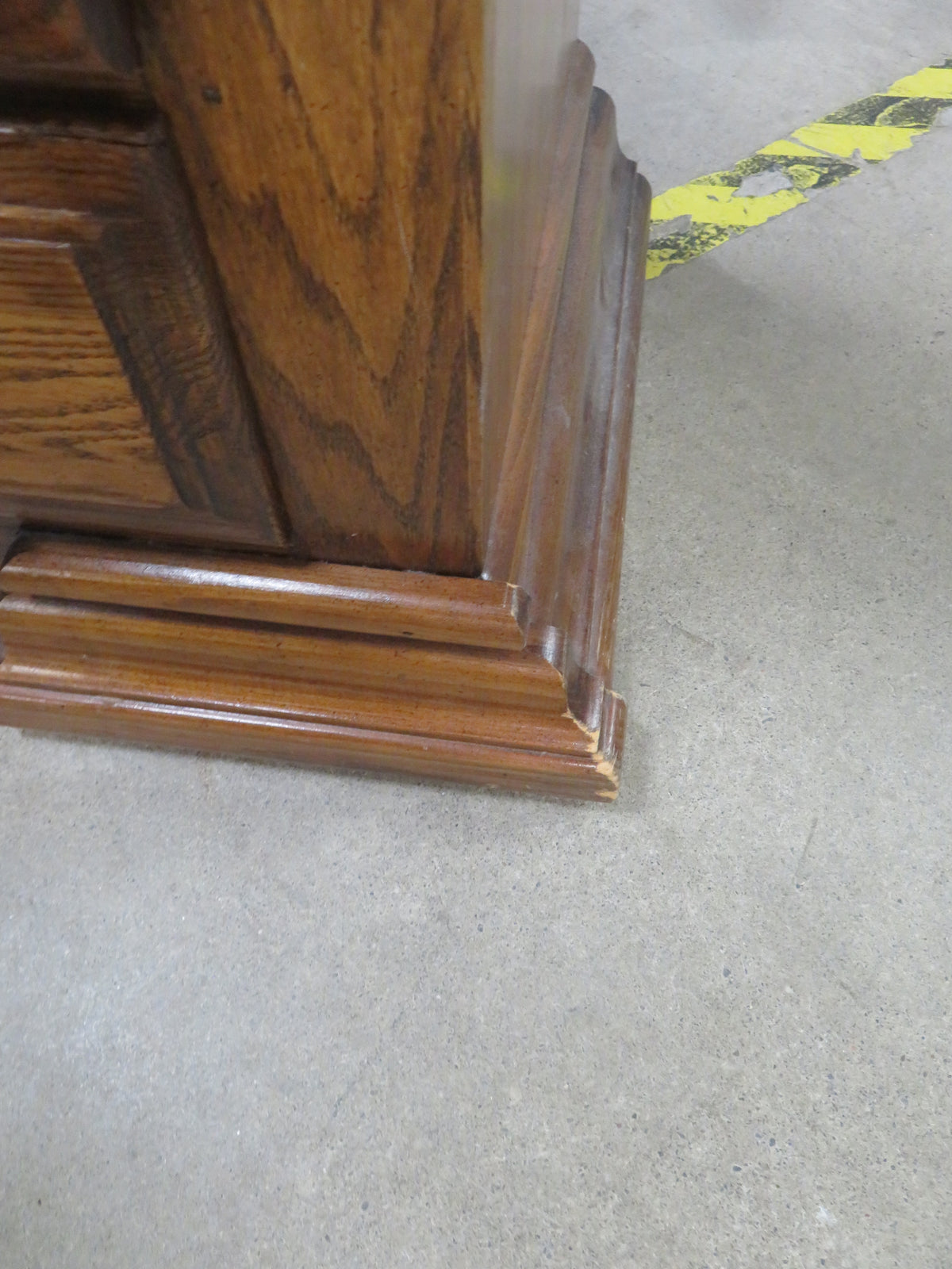 44"W Antique-Style Wooden Dresser