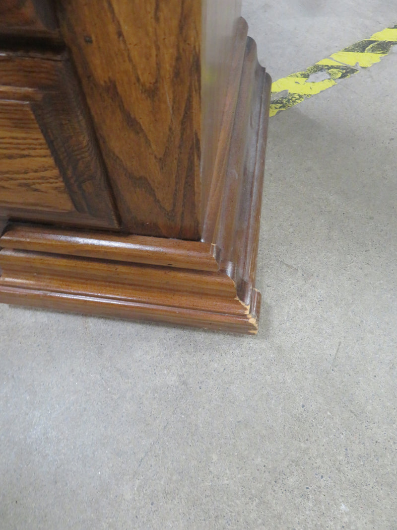 44"W Antique-Style Wooden Dresser