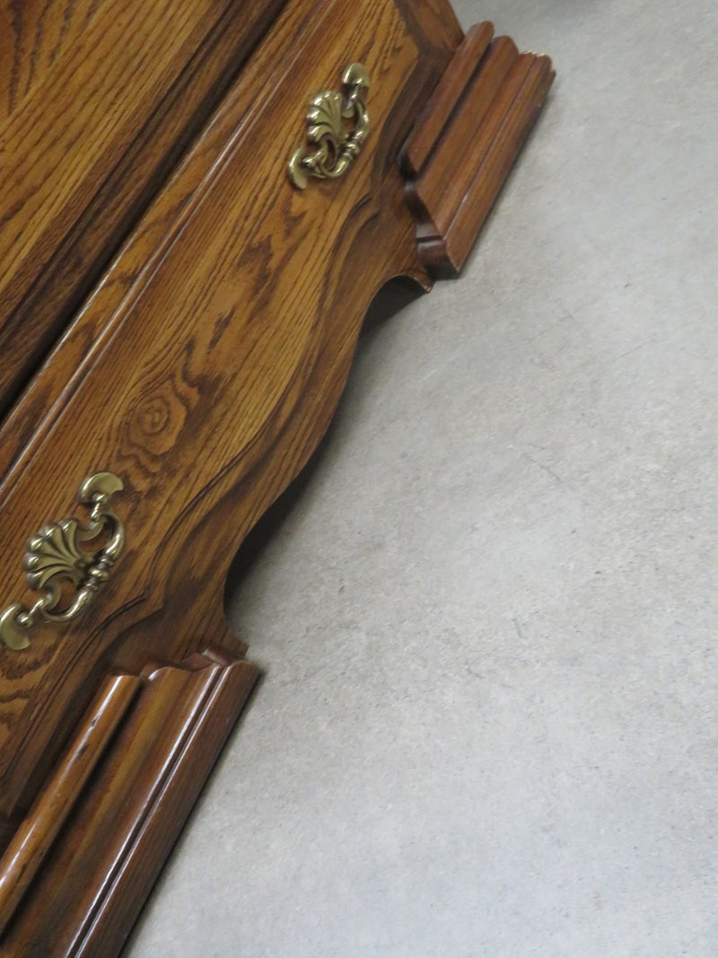 44"W Antique-Style Wooden Dresser