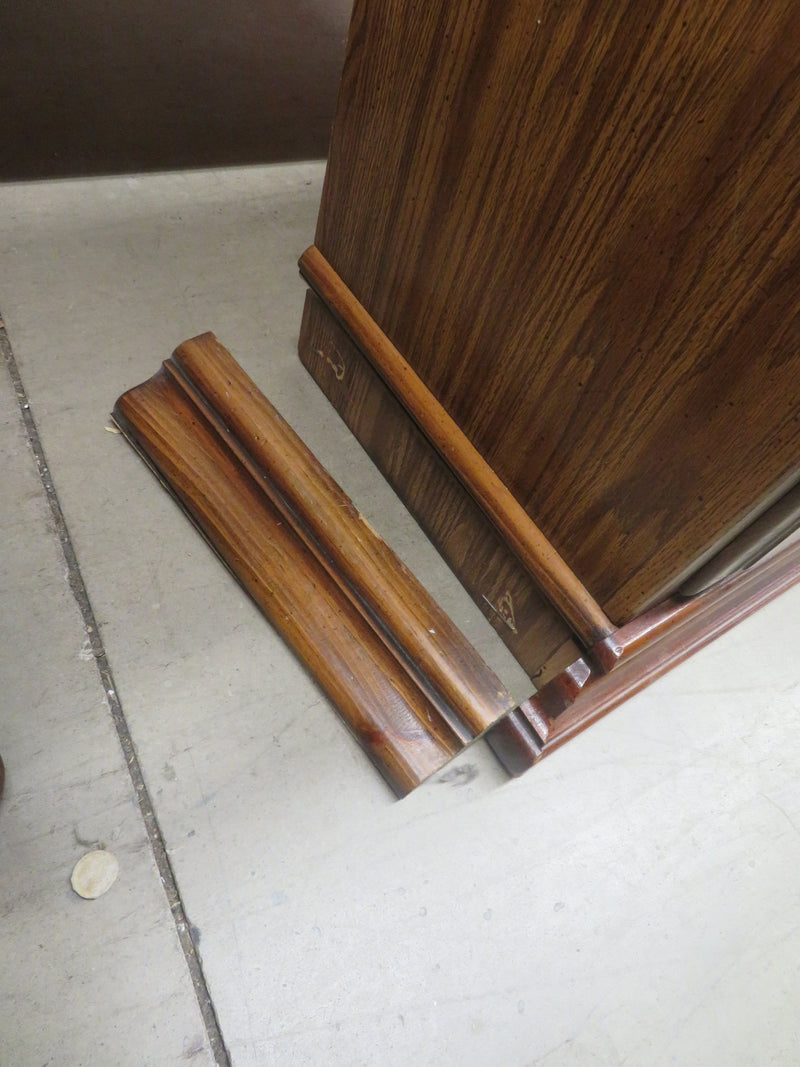 65"W Antique-Style 8-Drawer Wood  Dresser