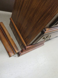 65"W Antique-Style 8-Drawer Wood  Dresser