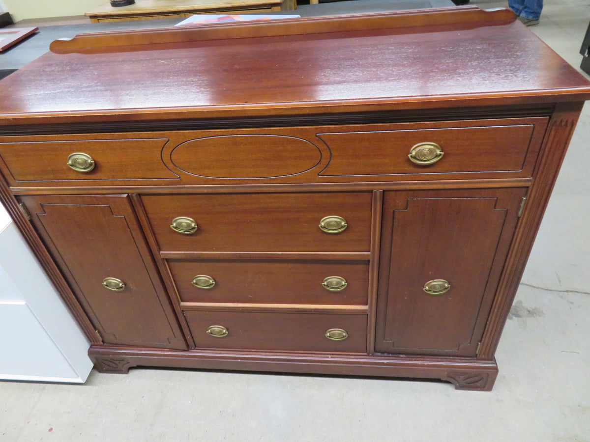 Brown Six Drawer Dresser