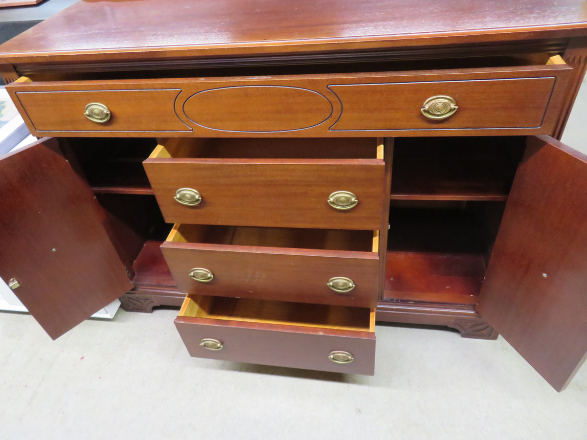 Brown Six Drawer Dresser