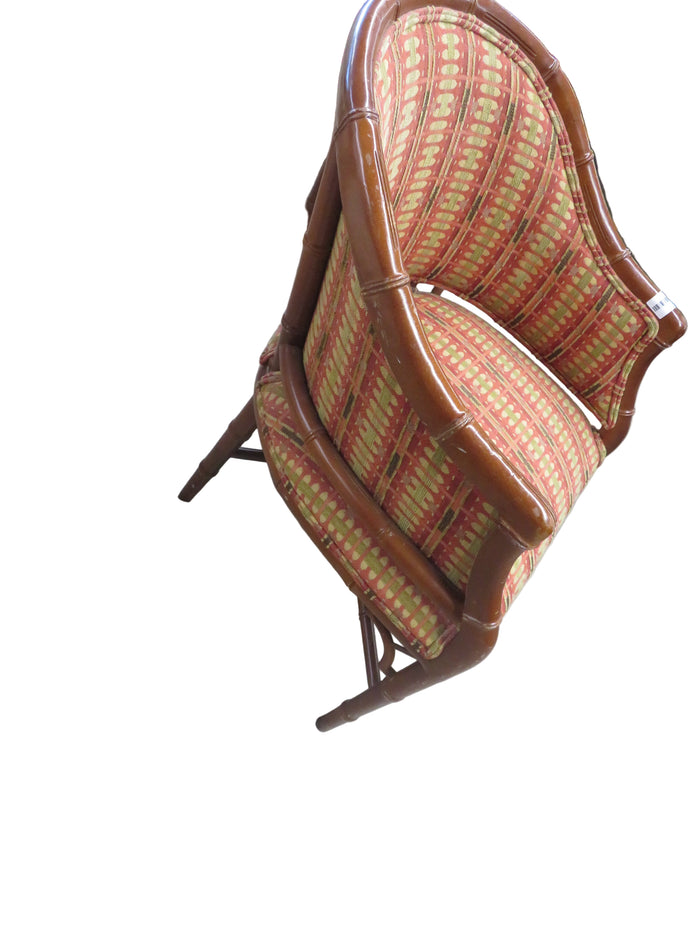 22"W Wooden Cushioned Chair