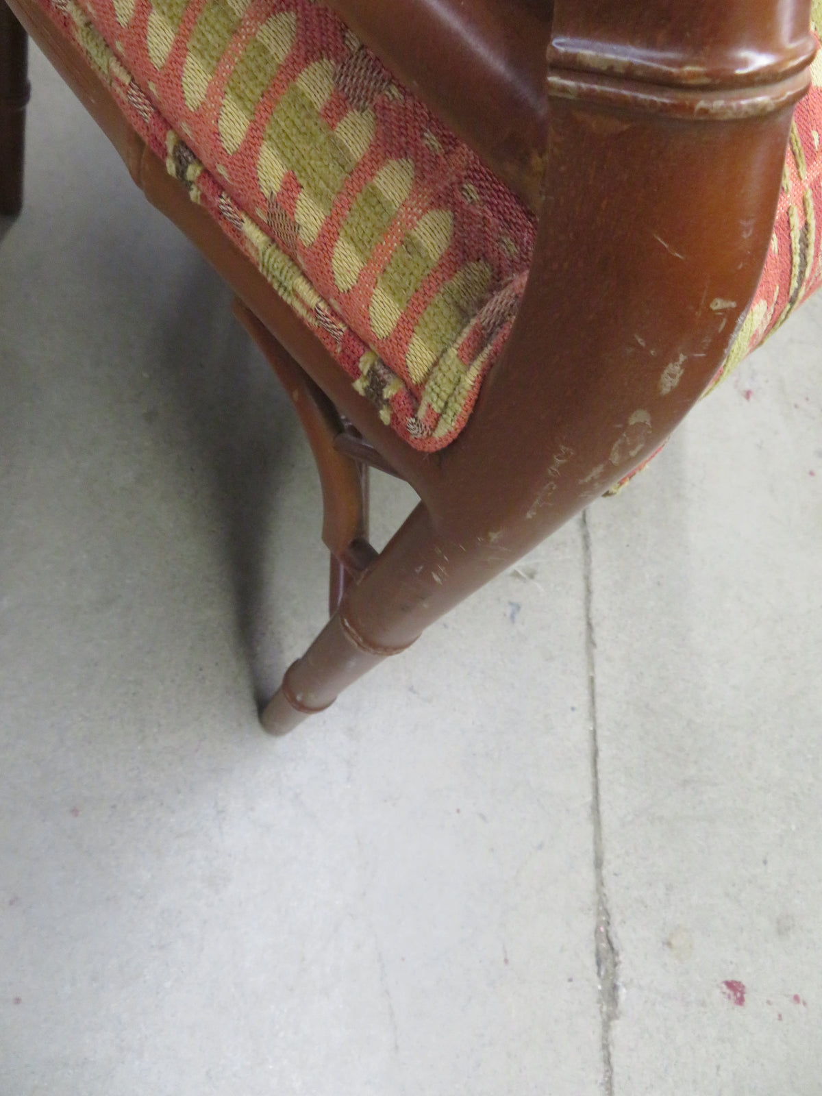22"W Wooden Cushioned Chair