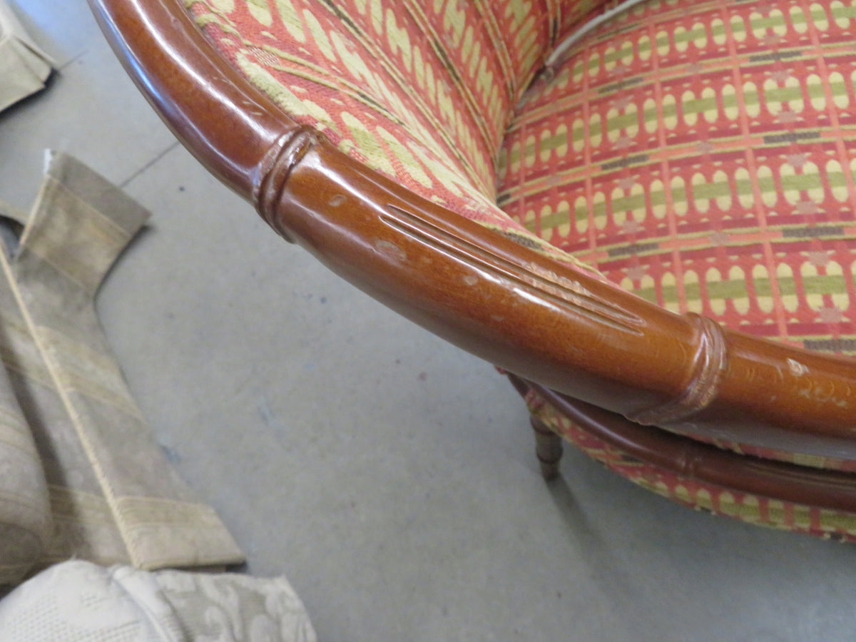 22"W Wooden Cushioned Chair