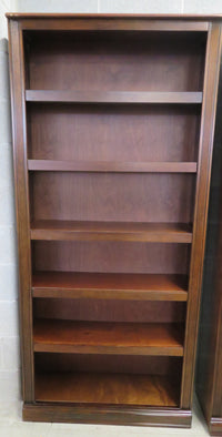 Brown Six Shelve Bookcase