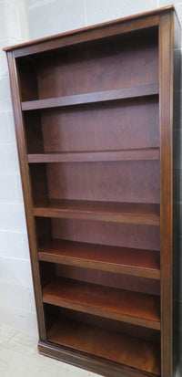 Brown Six Shelve Bookcase