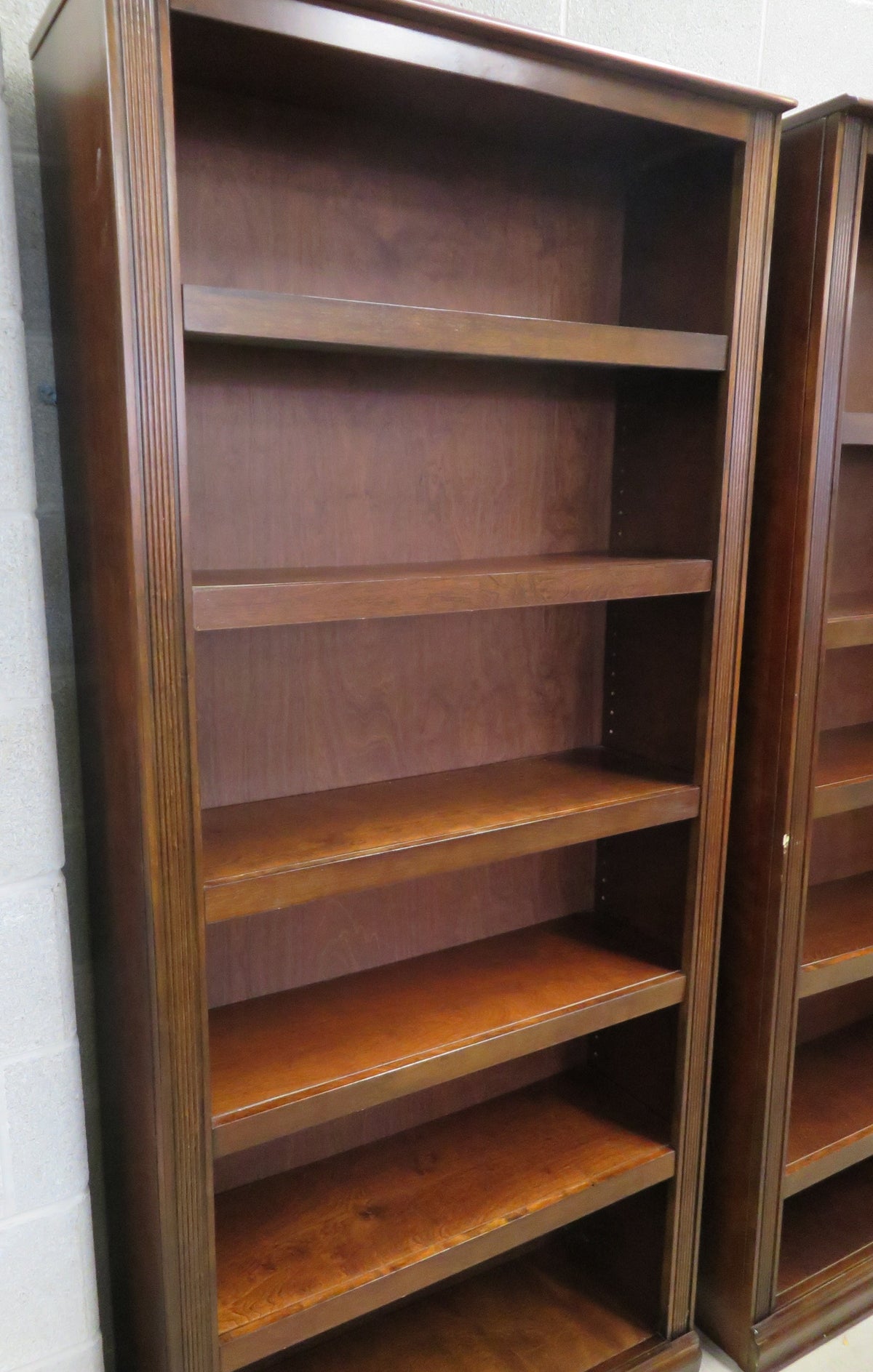 Brown Six Shelve Bookcase