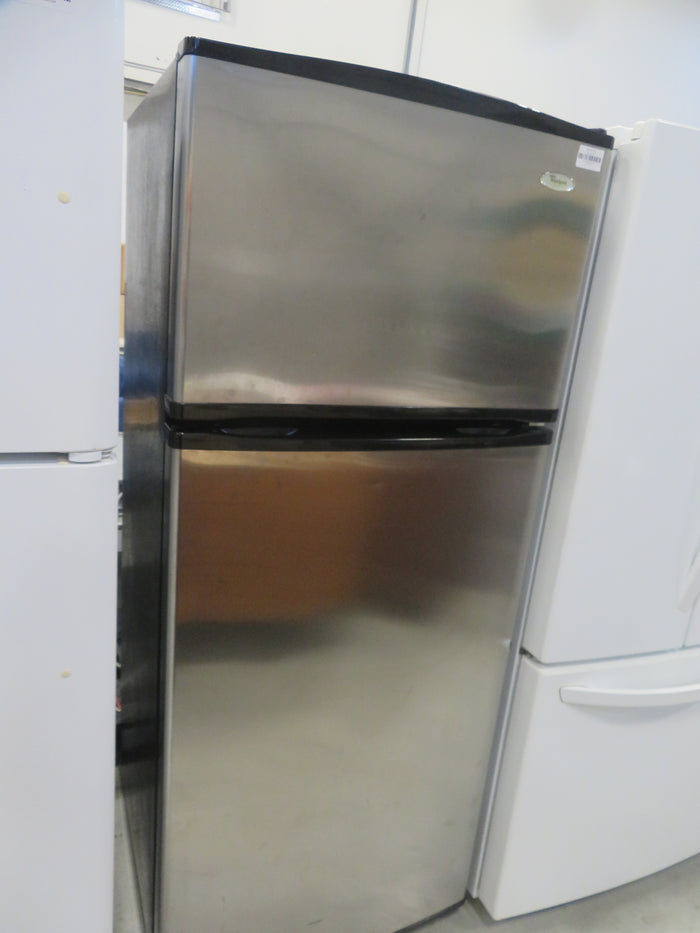 28"W Stainless Steel Fridge/Freezer with Upper Freezer