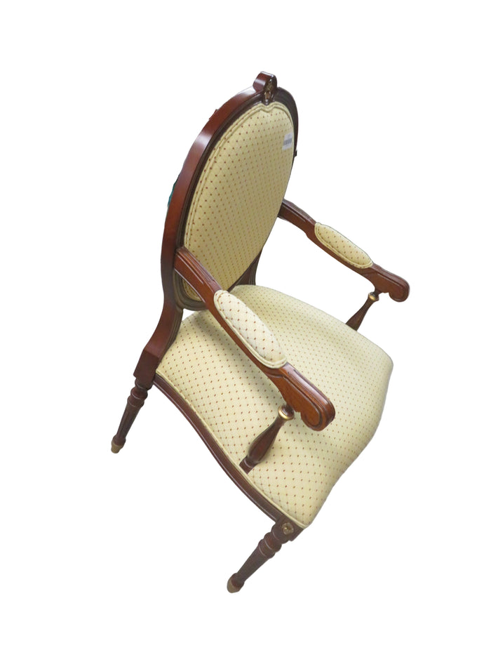 25"W Yellow Fabric Chair