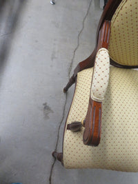 25"W Yellow Fabric Chair