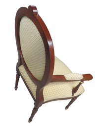 25"W Yellow Fabric Chair