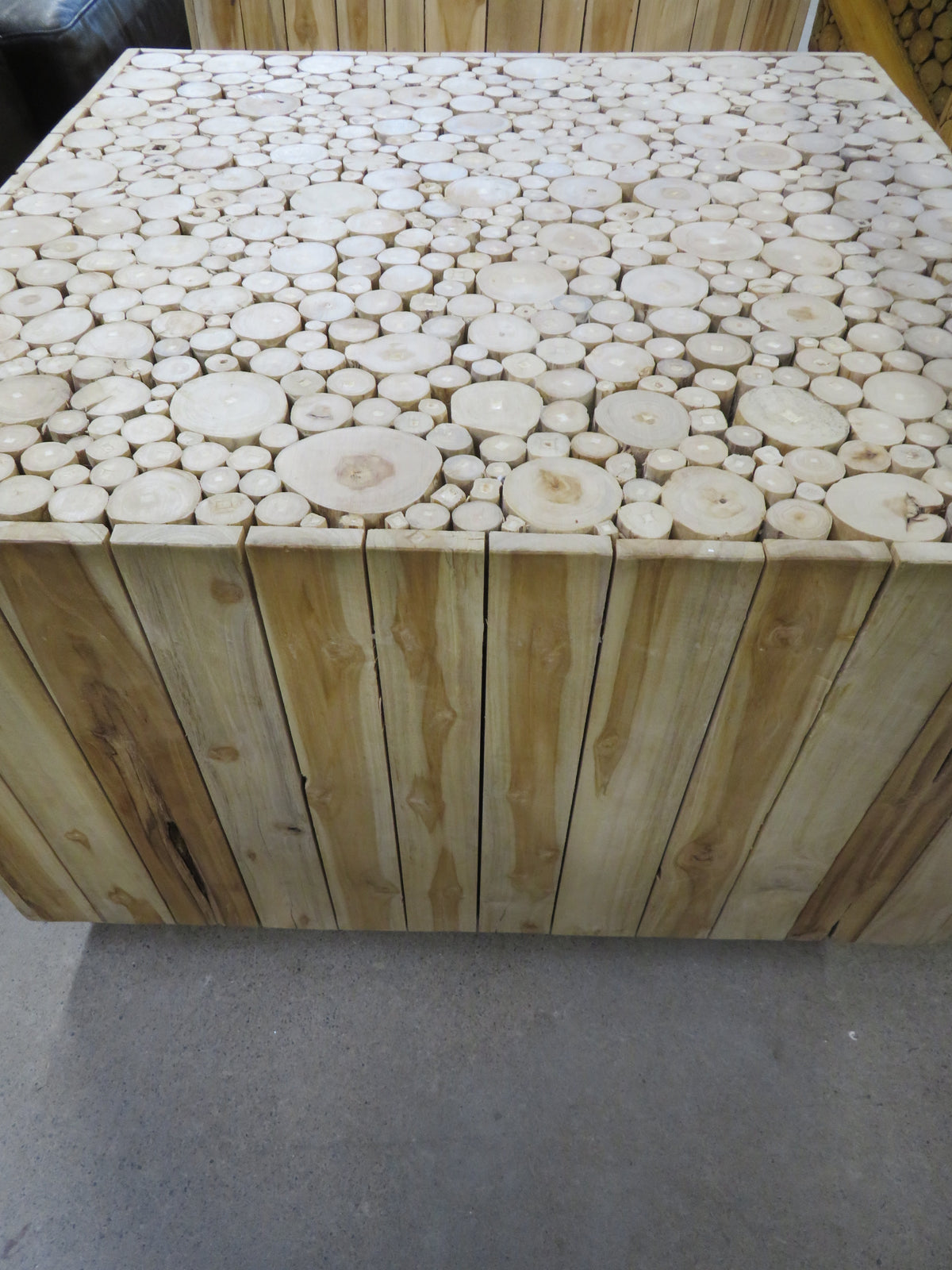 Wood Cube Table