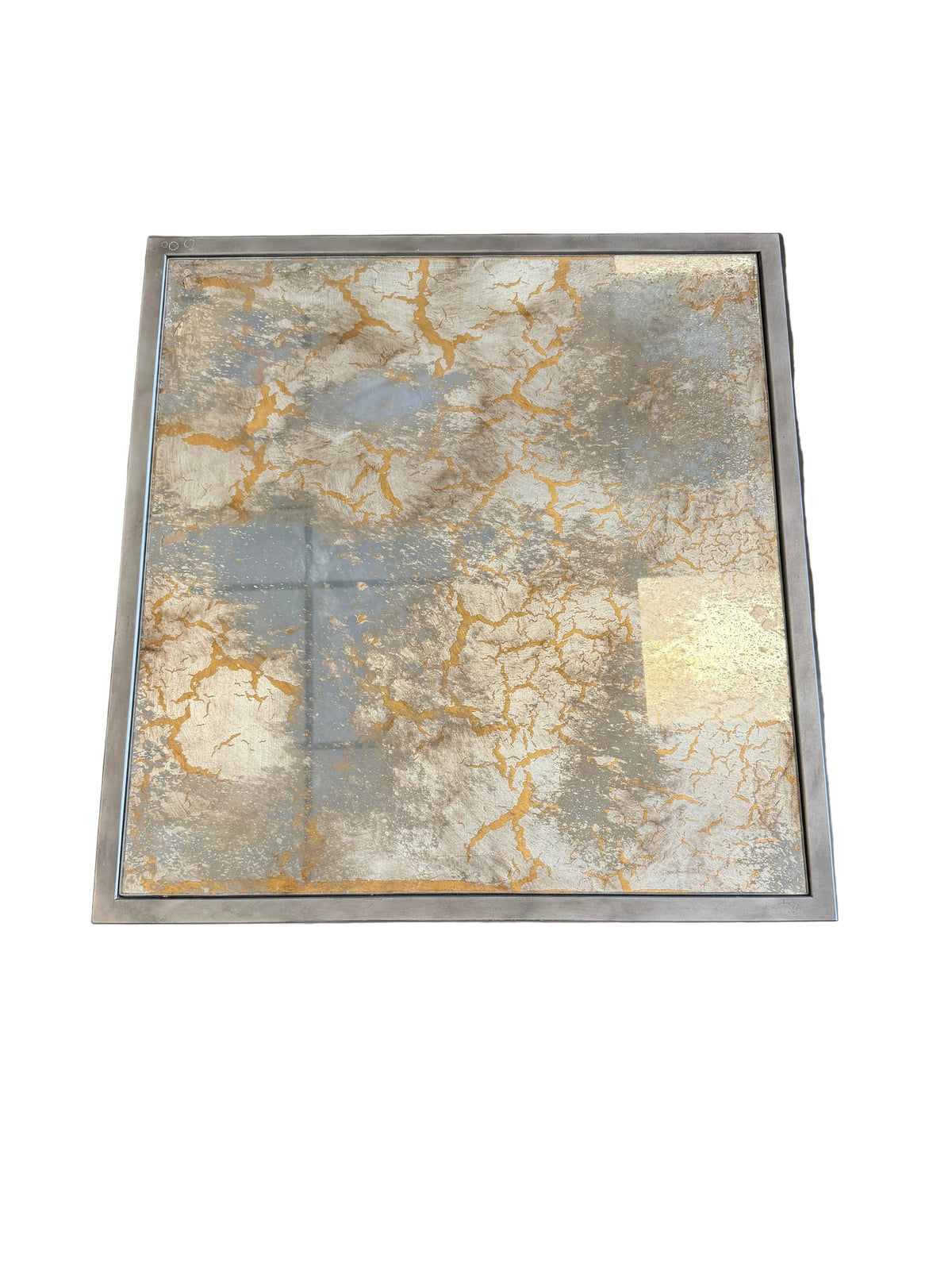 24 Inch Metal-Framed Accent Table