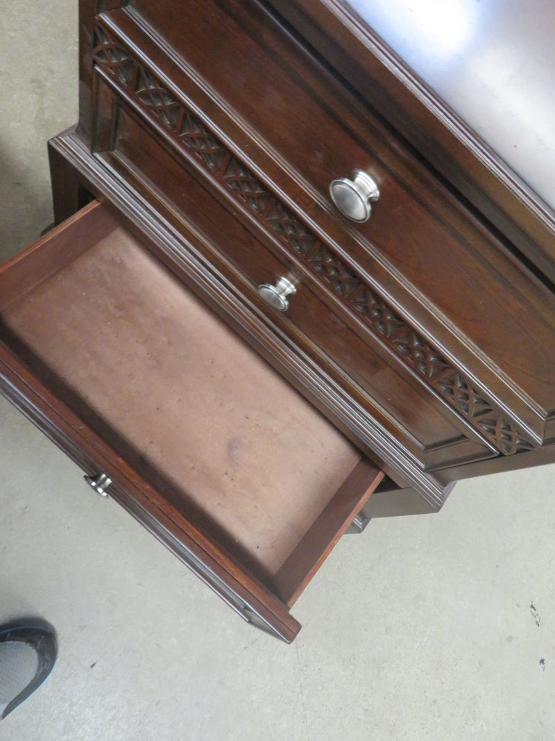27"W Wooden Side Table