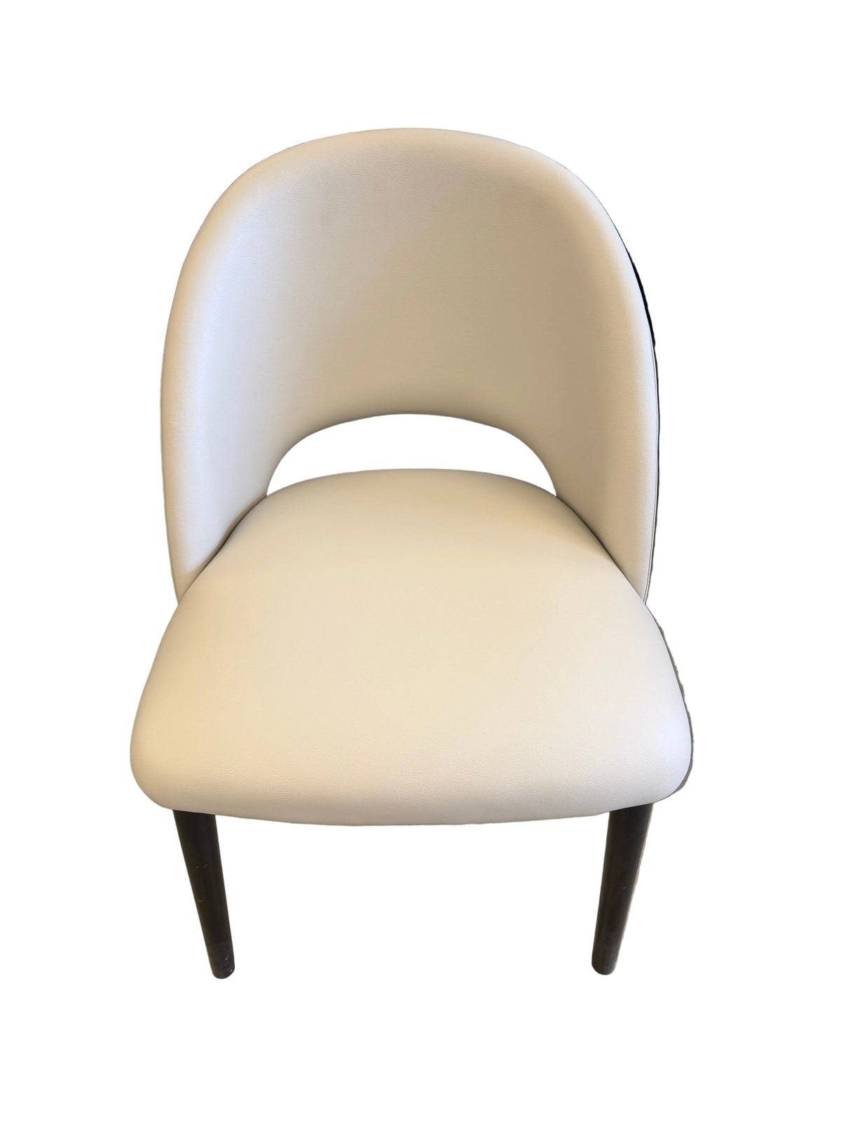 22 Inch White Minimalist Side Chair