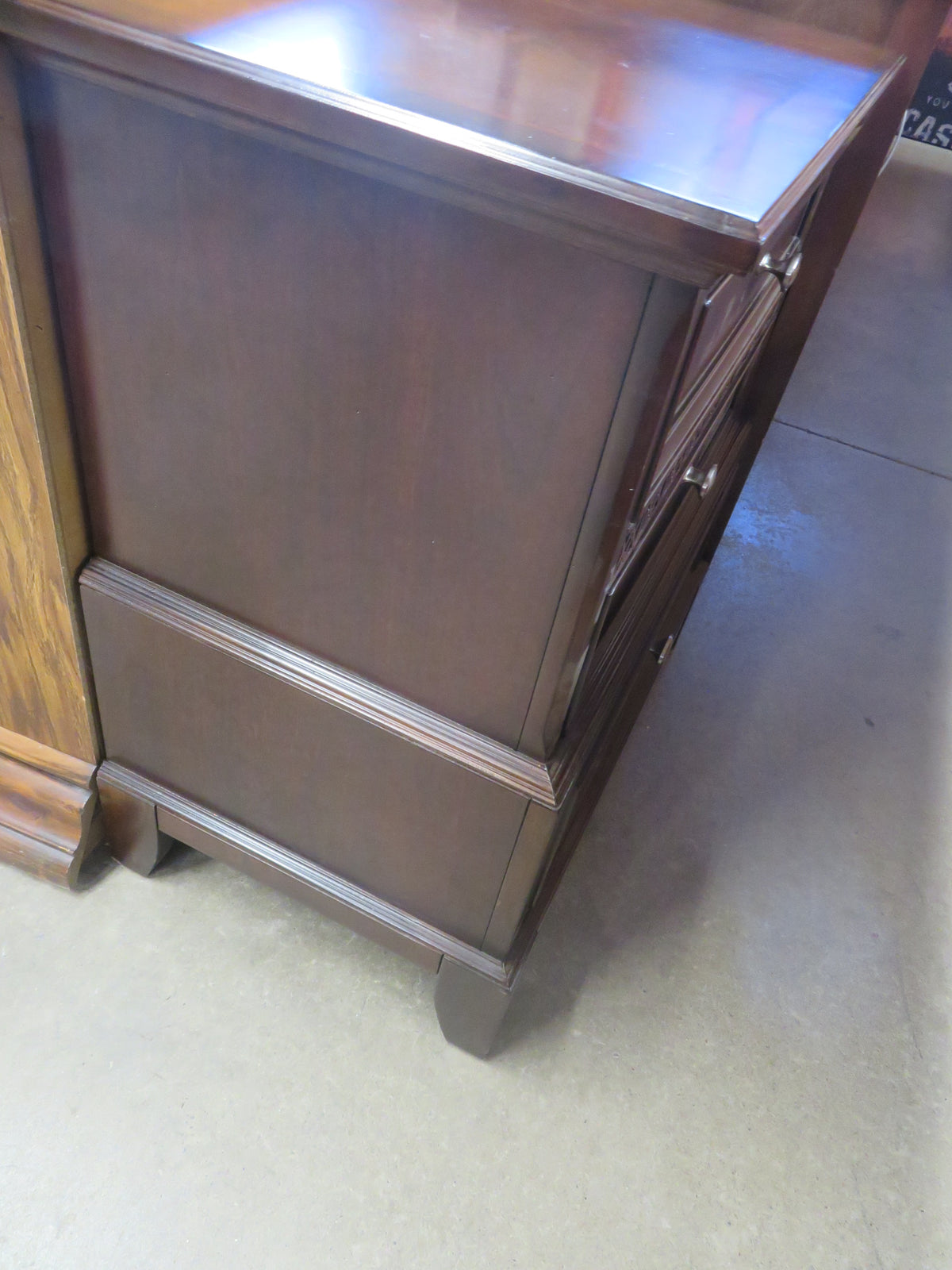 27"W Wooden Side Table
