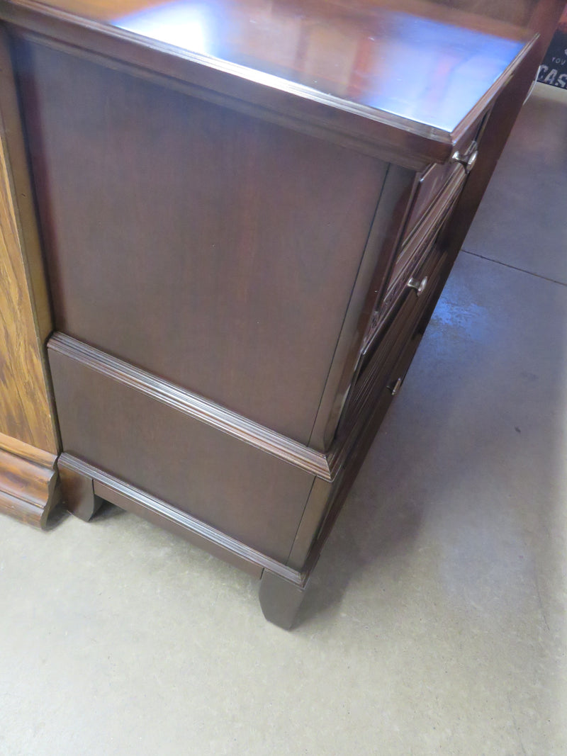 27"W Wooden Side Table