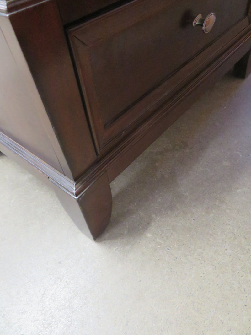 27"W Wooden Side Table