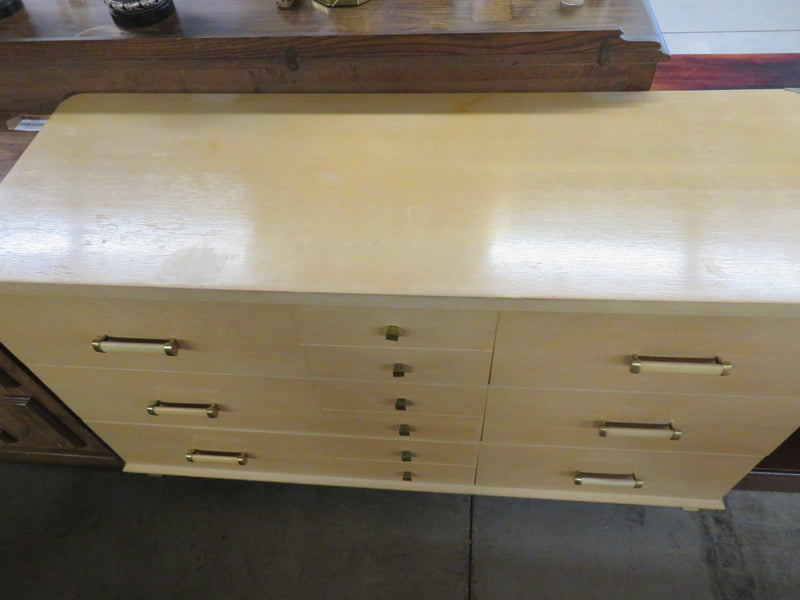 Cream Wooden Dresser with Six Drawers