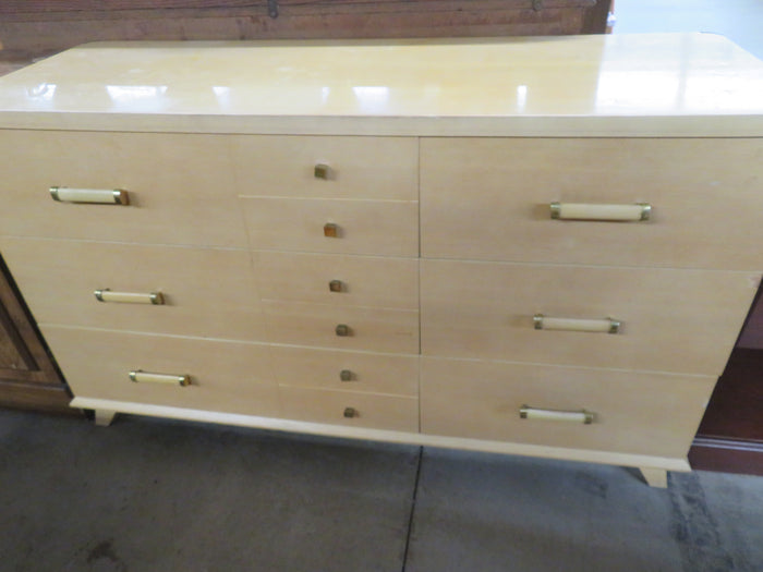 Cream Wooden Dresser with Six Drawers